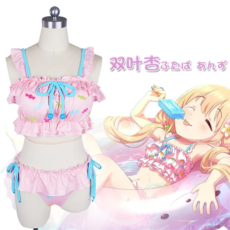 Аниме IDOLM @ STER STARLIGHT STAGE Futaba anzu косплей милый купальник женские летние костюмы для косплея B
Аниме IDOLM @ STER STARLIGHT STAGE Futaba anzu косплей милый купальник женские летние костюмы для косплея B