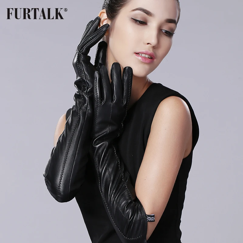 FURTALK Womens Winter Long Texting Leather Gloves Sleeves Fleece Lined Ruched Elbow Length
FURTALK Womens Winter Long Texting Leather Gloves Sleeves Fleece Lined Ruched Elbow Length