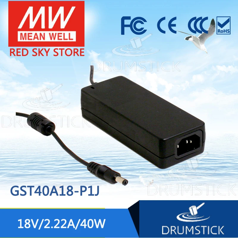Selling Hot MEAN WELL GST40A18-P1J 18V 2.22A meanwell GST40A 18V 44W AC-DC High Reliability Industrial Adaptor
Selling Hot MEAN WELL GST40A18-P1J 18V 2.22A meanwell GST40A 18V 44W AC-DC High Reliability Industrial Adaptor