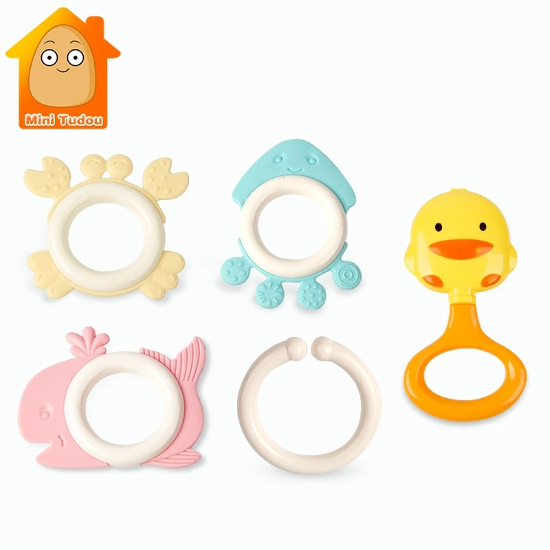 Baby Rattles Toys 5PCS Teether Music Hand Shake Bed Bell Newborns Plastic Animal Rattles Gift Educational Baby Toys 0-12 Months
Baby Rattles Toys 5PCS Teether Music Hand Shake Bed Bell Newborns Plastic Animal Rattles Gift Educational Baby Toys 0-12 Months