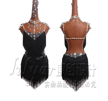 Custom Lady Latin Dance Dresses Sexy Backless Diamond Tassel Dress For Women Girls Stage Competition/Performance Clothing
Custom Lady Latin Dance Dresses Sexy Backless Diamond Tassel Dress For Women Girls Stage Competition/Performance Clothing