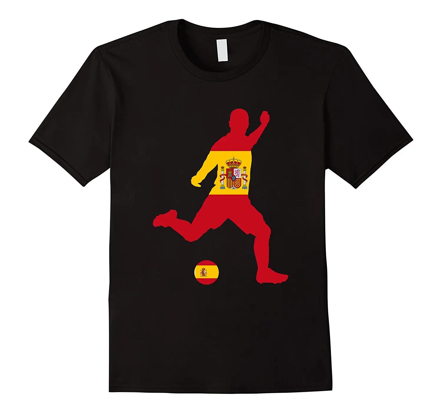 Men's High Quality Personality Tees Spanish Soccerer Jersey T-Shirt Spain Flag Soccerer Tees Vintage Short Sleeve Top Tee
Men's High Quality Personality Tees Spanish Soccerer Jersey T-Shirt Spain Flag Soccerer Tees Vintage Short Sleeve Top Tee