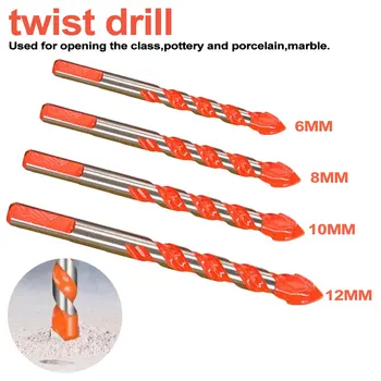 Hole Opener 6mm-12mm Electric Tools Diamond Drill Hammer Concrete Ceramic Tile Metal Round Shank DIY Wall Hole Saw Drilling