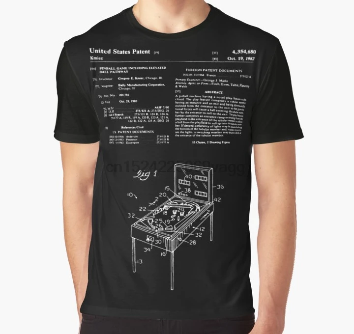 All Over Print 3D Men Funny tshirt Women t shirt Pinball Machine Patent - Black Graphic T-Shirt
All Over Print 3D Men Funny tshirt Women t shirt Pinball Machine Patent - Black Graphic T-Shirt