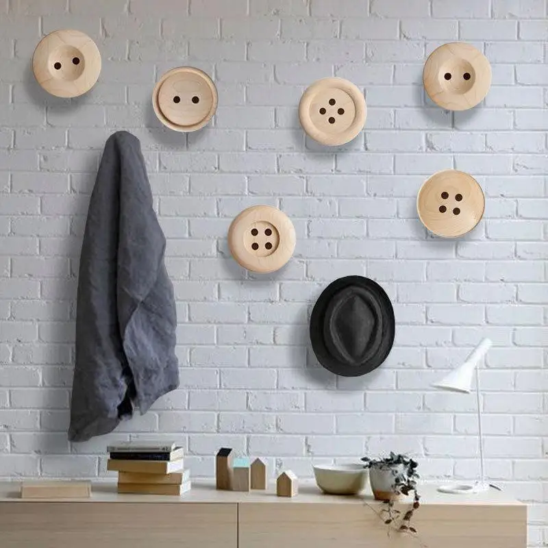 Woody Robe Hooks Home Decor Knobs Wall Hanger with Nail Natural Oak Wood Button Handrail Wall Storage Shelf Rack 15X4cm
Woody Robe Hooks Home Decor Knobs Wall Hanger with Nail Natural Oak Wood Button Handrail Wall Storage Shelf Rack 15X4cm