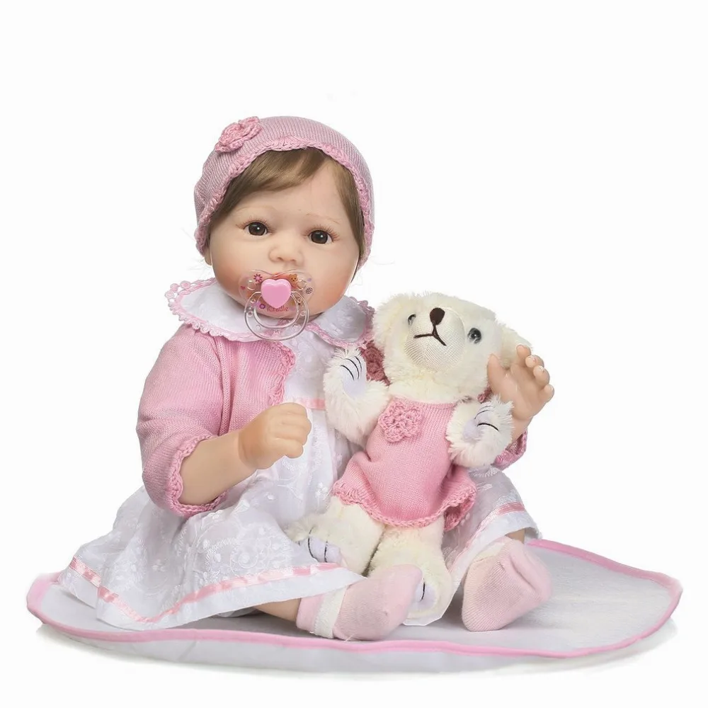 NPK 55CM Soft Silicone Reborn Baby Doll Newborn Girl Babies Princess Doll Bebe Alive Reborn Bonecas Fashion Birthday Gifts Toys
NPK 55CM Soft Silicone Reborn Baby Doll Newborn Girl Babies Princess Doll Bebe Alive Reborn Bonecas Fashion Birthday Gifts Toys