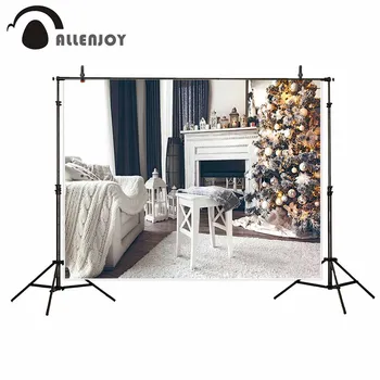 Allenjoy Christmas living room tree photography background fireplace armchair decoration baby shower child custom photo backdrop
Allenjoy Christmas living room tree photography background fireplace armchair decoration baby shower child custom photo backdrop