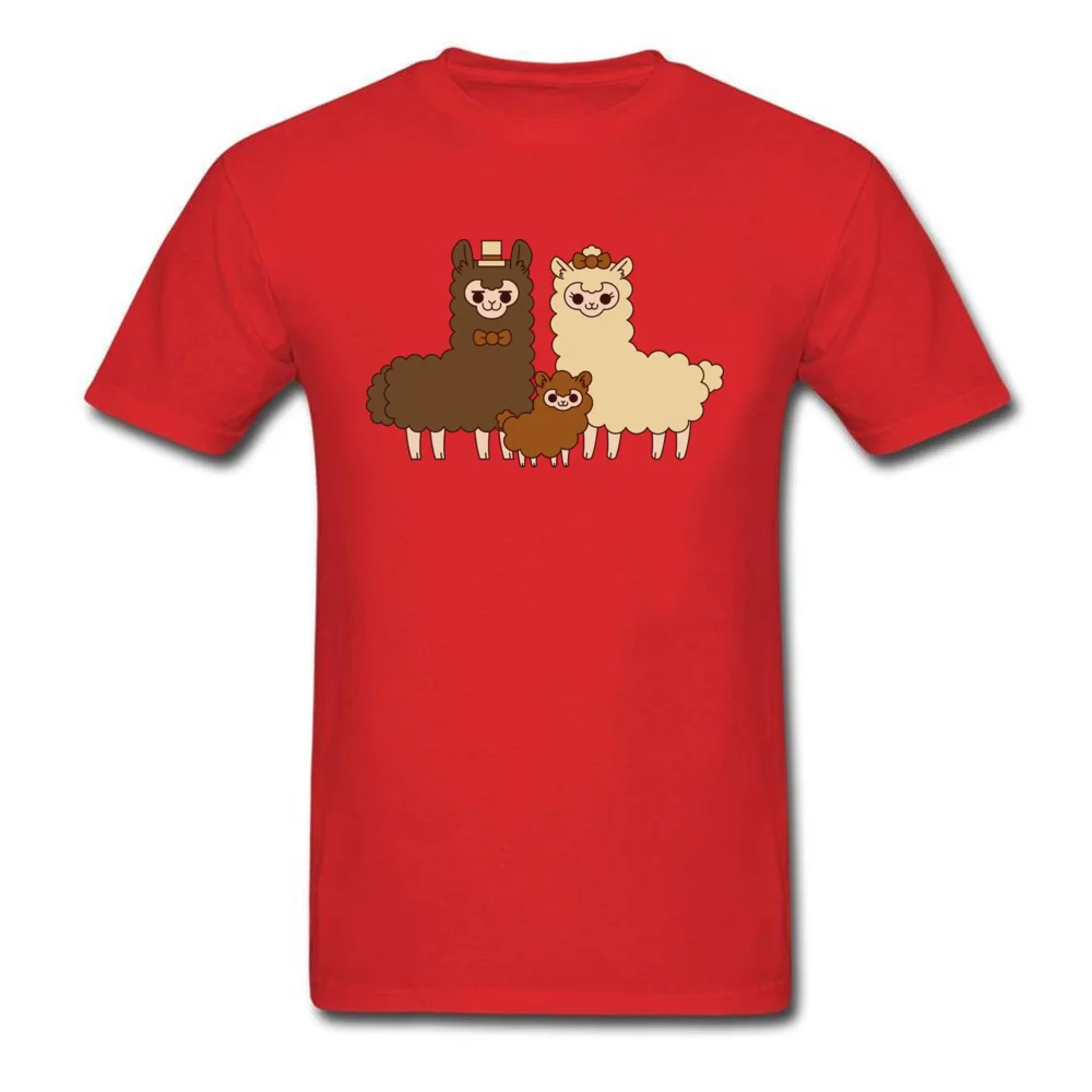 Chocolate alpaca family_red