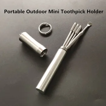 Portable Outdoor Stainless Waterproof Mini Toothpick Box Small Medicine Bottle Titanium Alloy Toothpick Box A2114YPZ
Portable Outdoor Stainless Waterproof Mini Toothpick Box Small Medicine Bottle Titanium Alloy Toothpick Box A2114YPZ