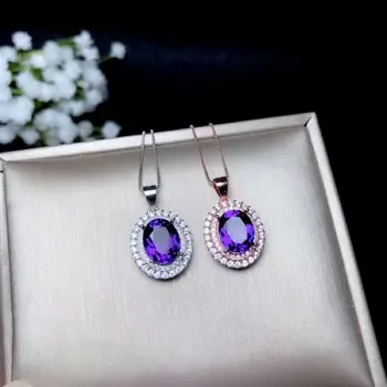 SHILOVEM 925 silver Piezoelectricity Amethyst pendants send necklace classic wholesale Fine women new gift bz070999agz
SHILOVEM 925 silver Piezoelectricity Amethyst pendants send necklace classic wholesale Fine women new gift bz070999agz