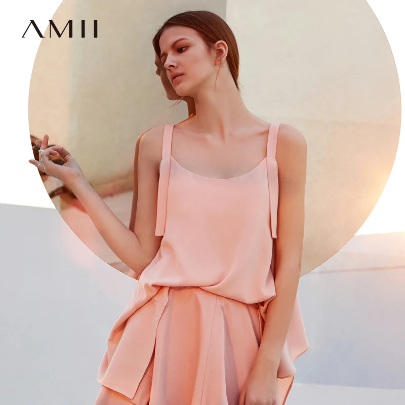 Amii Women Minimalist Summer Tank Tops 2019 Chiffon Spaghetti Strap Ruffles Asymmetric Female Camis Tops
Amii Women Minimalist Summer Tank Tops 2019 Chiffon Spaghetti Strap Ruffles Asymmetric Female Camis Tops
