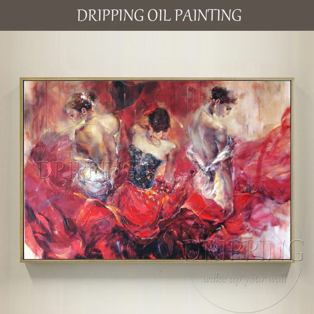 Large Canvas Flamenco Dancer Oil Painting for Wall Decoration High Quality Hand-painted Impression Spain Flamenco Oil Painting
Large Canvas Flamenco Dancer Oil Painting for Wall Decoration High Quality Hand-painted Impression Spain Flamenco Oil Painting