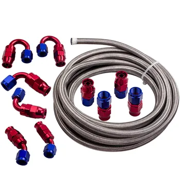 AN6 AN-6 Red Swivel Fitting Steel Nylon Braided Oil Fuel Line Hose 20FT Kit
AN6 AN-6 Red Swivel Fitting Steel Nylon Braided Oil Fuel Line Hose 20FT Kit