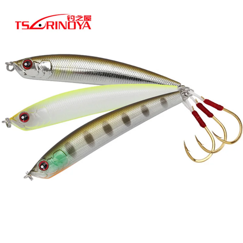 TSURINOYA Fishing Lure DW57 80mm 14.3g Single Hook Sinking Pencil Artificial Bait Long CastingBass bait Tremor Lure
TSURINOYA Fishing Lure DW57 80mm 14.3g Single Hook Sinking Pencil Artificial Bait Long CastingBass bait Tremor Lure