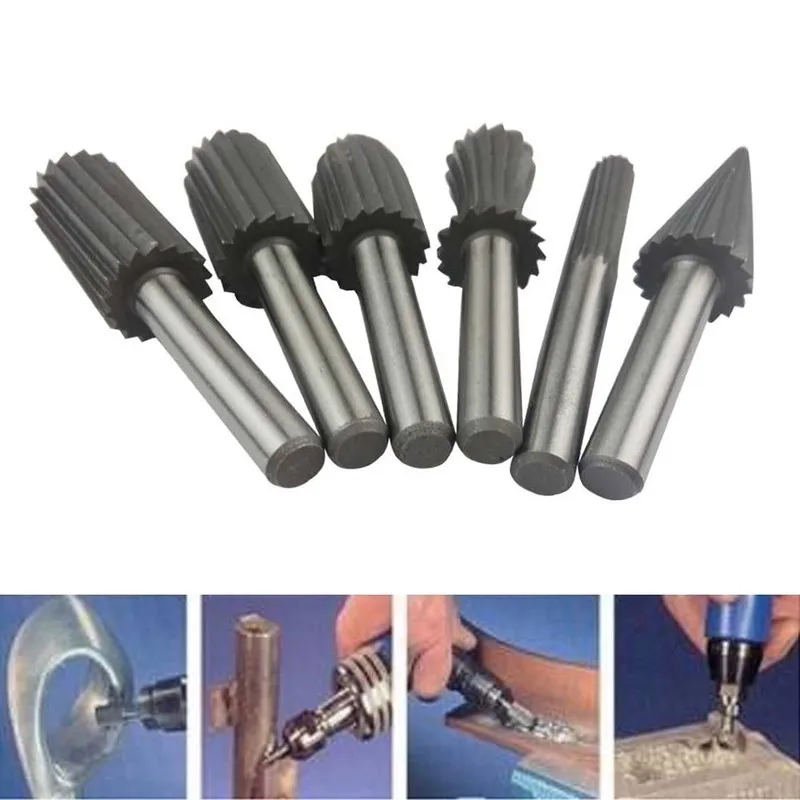 Роторная пилка HSS для Dremel роторные Заусенцы Набор инструментов металла Дерева