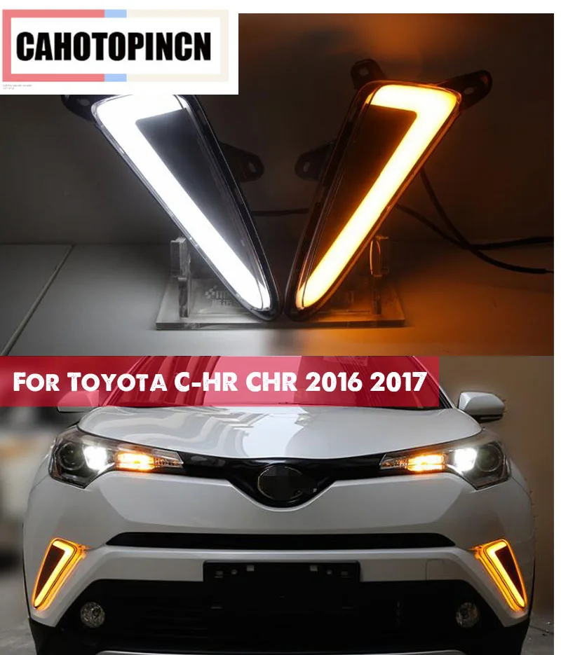 For Toyota C-HR CHR 2016 2017 Yellow turn Signal Style Relay Waterproof ABS Car DRL LED Daytime Running Light Daylight fog lamp
For Toyota C-HR CHR 2016 2017 Yellow turn Signal Style Relay Waterproof ABS Car DRL LED Daytime Running Light Daylight fog lamp
