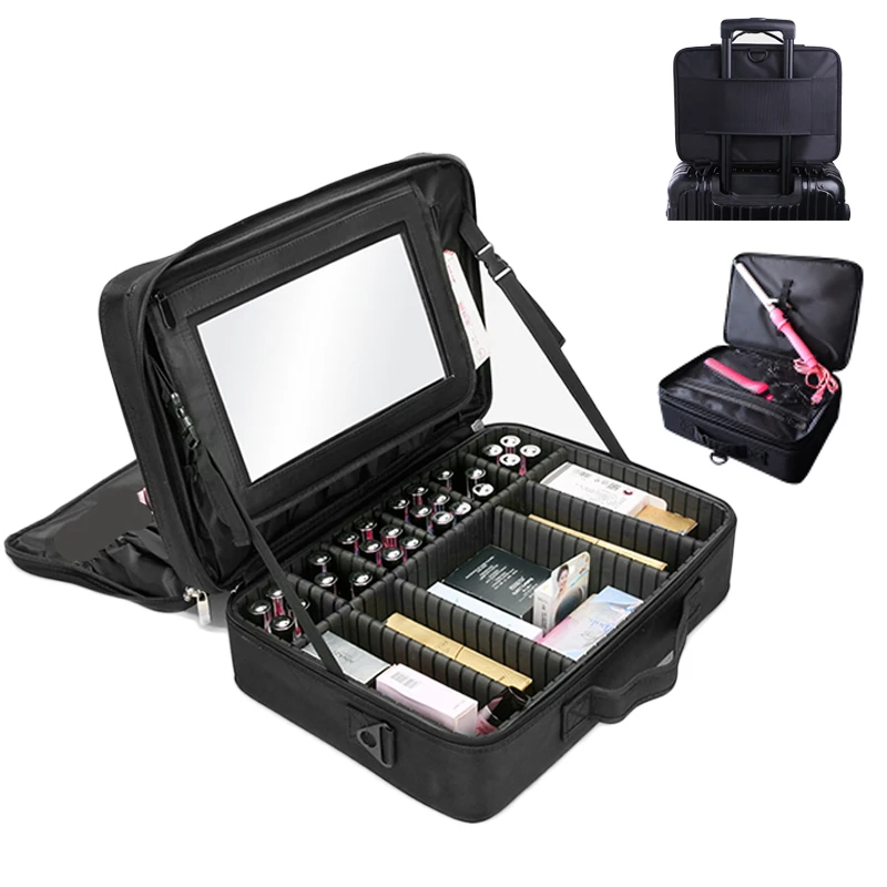 SAFEBET Brand Professional cosmetic case Large-capacity Cosmetic Storage Box With mirror Makeup Organizer Beauty Nail Tool Case
SAFEBET Brand Professional cosmetic case Large-capacity Cosmetic Storage Box With mirror Makeup Organizer Beauty Nail Tool Case