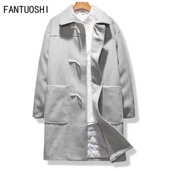 Men Overcoat New Arrival Fashion Trench Coat Men Plus Size 5XL Trench Men Solid Woolen coat Casual Jacket Men black grey
Men Overcoat New Arrival Fashion Trench Coat Men Plus Size 5XL Trench Men Solid Woolen coat Casual Jacket Men black grey