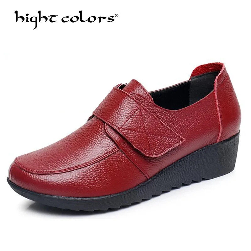 2019 Wedge Women's Shoes Spring Autumn Genuine Leather Soft Women Pumps Slip On Casual Black Red Blue Shoes Plus Size 40
2019 Wedge Women's Shoes Spring Autumn Genuine Leather Soft Women Pumps Slip On Casual Black Red Blue Shoes Plus Size 40