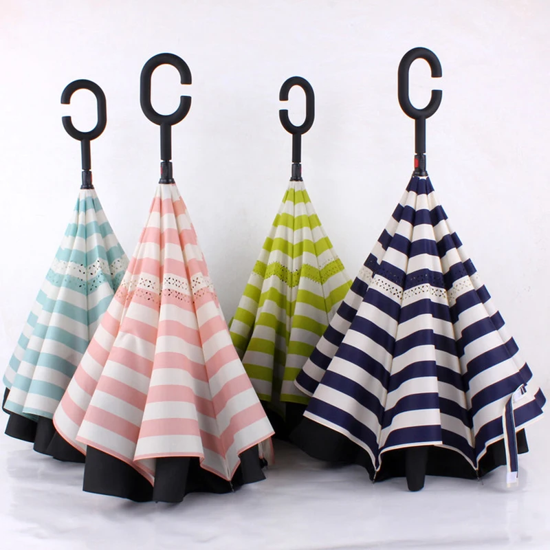 Wholesale Third Generation Double Layer Sailor Style Reverse Umbrella C-type Inverted Umbrella for Car Easy to Use 30pcs/lot
Wholesale Third Generation Double Layer Sailor Style Reverse Umbrella C-type Inverted Umbrella for Car Easy to Use 30pcs/lot