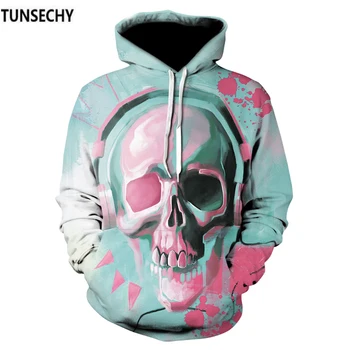 TUNSECHY 2018 3D Skull Hoodies Men Women Fashion Sportswear Hip Hop Tracksuit Brand Hooded Sweatshirt Free transportation
TUNSECHY 2018 3D Skull Hoodies Men Women Fashion Sportswear Hip Hop Tracksuit Brand Hooded Sweatshirt Free transportation
