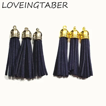 (Choose Color First) 50mm 100pcs/lot Navy Blue Suede Leather With Rhodium /Gold Tassel Pedants
(Choose Color First) 50mm 100pcs/lot Navy Blue Suede Leather With Rhodium /Gold Tassel Pedants