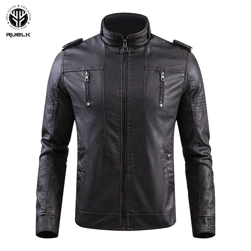 RUELK 4XL Autumn New Men's PU Patchwork Jackets Casual Men's Thin Jackets Solid Slim Male Coats Brand Clothing
RUELK 4XL Autumn New Men's PU Patchwork Jackets Casual Men's Thin Jackets Solid Slim Male Coats Brand Clothing