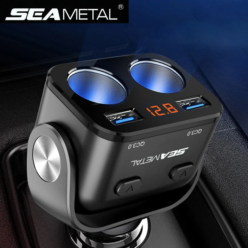 Car Socket Cigarette Lighter Charger 2 USB QC3.0 Fast Charging Cigarette Lighter Splitter Auto Charger Cars Interior Accessories
Car Socket Cigarette Lighter Charger 2 USB QC3.0 Fast Charging Cigarette Lighter Splitter Auto Charger Cars Interior Accessories