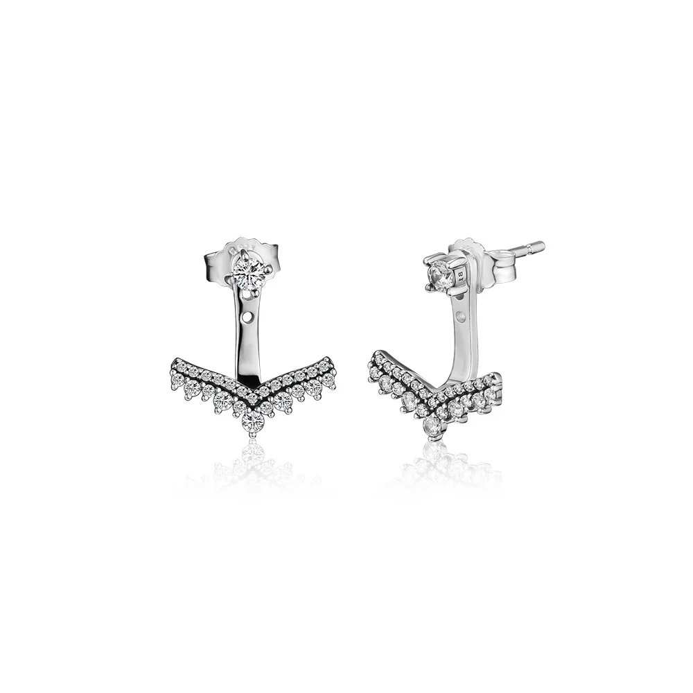 Pandulaso Princess Wish Earrings Studs 925 Sterling Silver Jewelry Anniversay Gift Crown shape Earring for Women Make Up
Pandulaso Princess Wish Earrings Studs 925 Sterling Silver Jewelry Anniversay Gift Crown shape Earring for Women Make Up