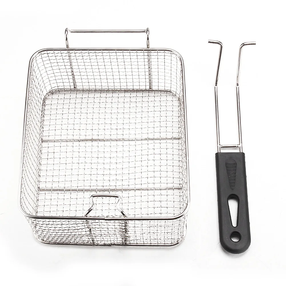 Stainless Steel Frying Basket Detachable Plastic Handle Fryer Kitchen Tool Fry Basket Strainer Stainless Steel
Stainless Steel Frying Basket Detachable Plastic Handle Fryer Kitchen Tool Fry Basket Strainer Stainless Steel