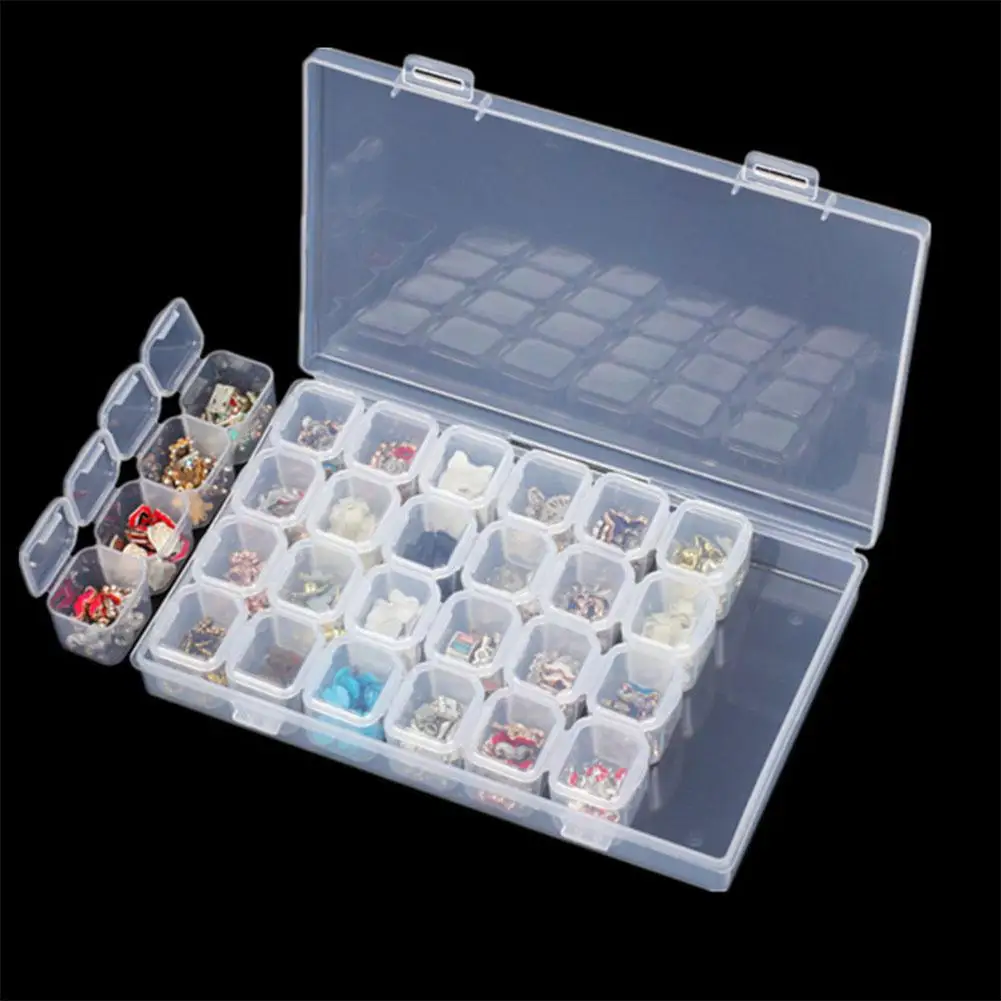 28 Lattices Dismountable Storage Box for Diamond Embroidery Accessories Cross Stitch Cases Home Storage Organizer
28 Lattices Dismountable Storage Box for Diamond Embroidery Accessories Cross Stitch Cases Home Storage Organizer