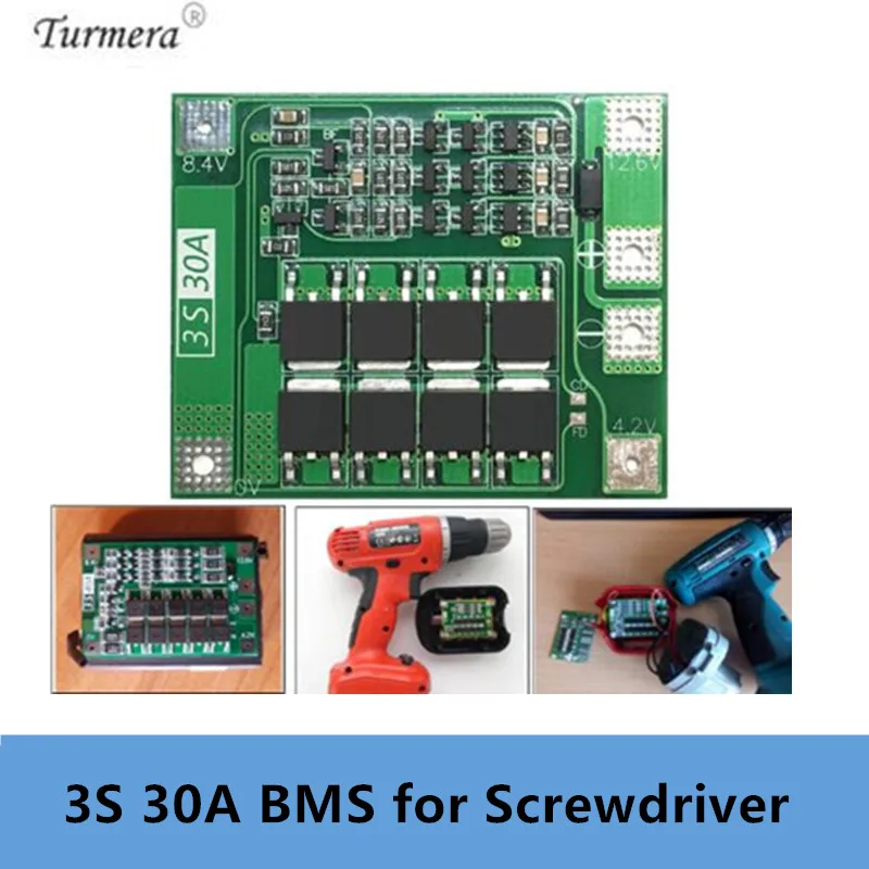 3S 30A BMS Board 11.1V 12.6V 18650 Lithium Battery Protection Board with equalization Drive drill 30A current for Screwdriver JU
3S 30A BMS Board 11.1V 12.6V 18650 Lithium Battery Protection Board with equalization Drive drill 30A current for Screwdriver JU