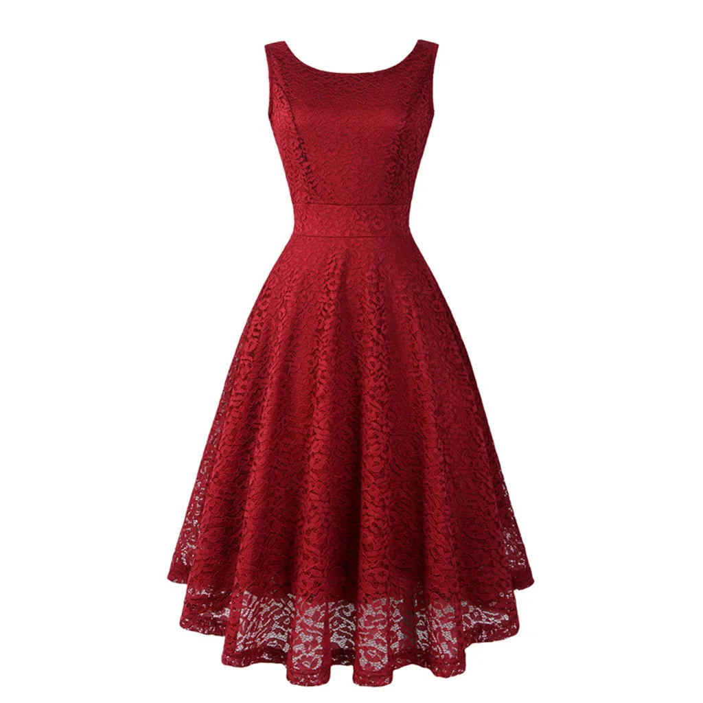 2019 Vintage Women's Dress Lace Solid Evening Party Dress Ladies Sleeveless Country Rock Dress vestido de festa
2019 Vintage Women's Dress Lace Solid Evening Party Dress Ladies Sleeveless Country Rock Dress vestido de festa
