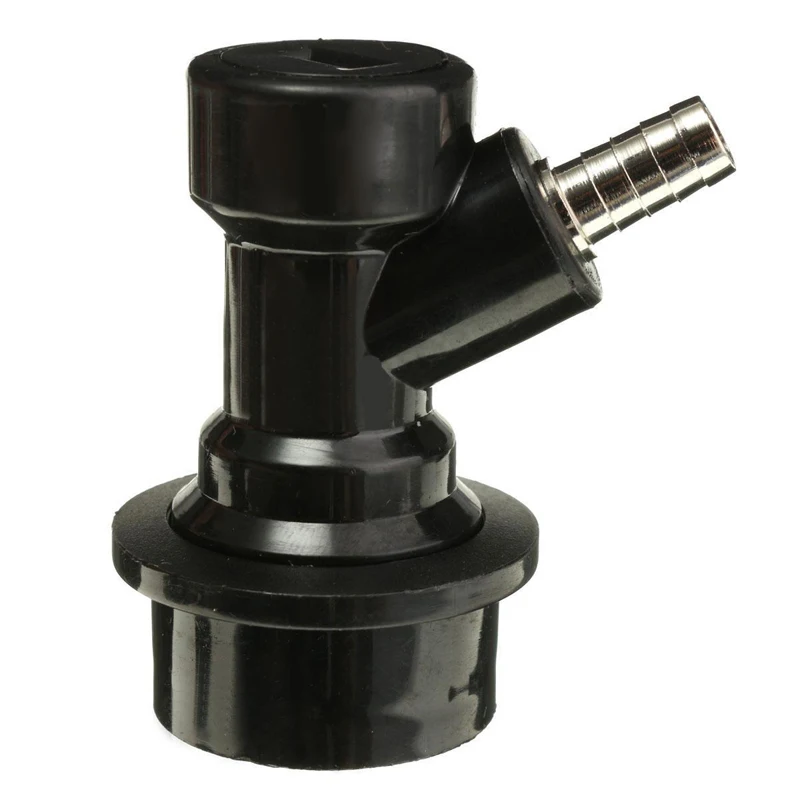 1pcs 1/4" Plastic Stainless Steel Homebrew Ball Lock Keg Black White Beer Keg Dispenser Disconnect Straight Thread Connector