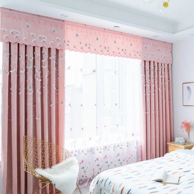 Custom curtains European window Jacquard pink Chenille embroidered bedroom cloth blackout curtain tulle valance drape M687
Custom curtains European window Jacquard pink Chenille embroidered bedroom cloth blackout curtain tulle valance drape M687