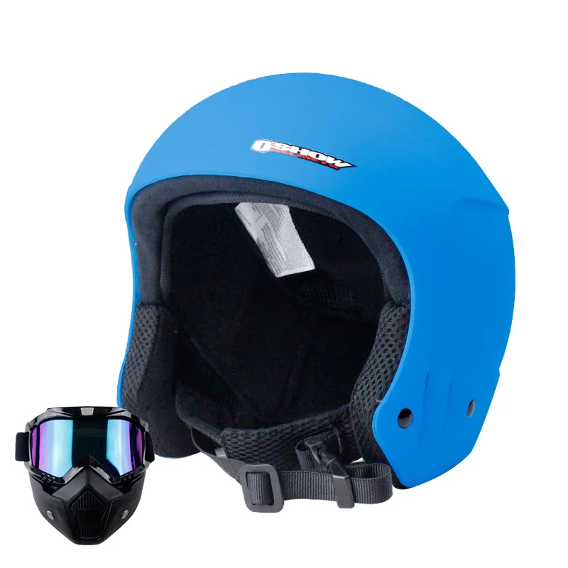 OSHOW лыжный шлем с маской для взрослых полный лыжи Женский Чехлы 56 62 см голова