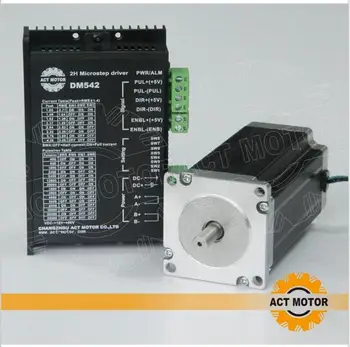 ACT Motor 1PC Nema 23 Stepper Motor Single Shaft 23HS2430 3A 425oz-in 112mm+1PC Driver 4.2A 50V 128Micro Mill Cut Grind Engraver
ACT Motor 1PC Nema 23 Stepper Motor Single Shaft 23HS2430 3A 425oz-in 112mm+1PC Driver 4.2A 50V 128Micro Mill Cut Grind Engraver