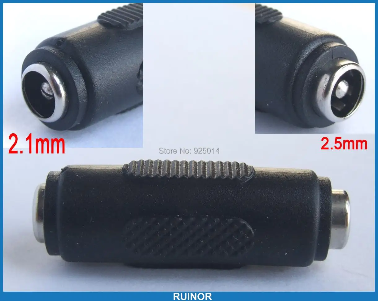 50PC 5.5X 2.1mm to 2.5mm DC Socket Charger Terminals for Video CCTV TWISTED PAIR