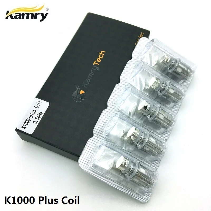 

5pcs-10pcs/lot Original Kamry K1000 Plus Coil E-Pipe Atomizer Replaceable Coil Head X6 Plus Coil Sub 0.5 Ohm E Cigarette Coils