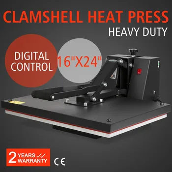 HEAT PRESS TRANSFER SUBLIMATION PRESSING MACHINE CLAMSHELL 16" X 24" T-SHIRT