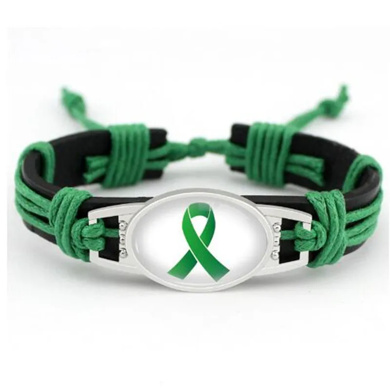 Custom Lymphoma Cancer Awareness Bracelet Jewelry 18*25mm Green Ribbon Charm Real Adjustable Bracelets & Bangles For Man Woman
Custom Lymphoma Cancer Awareness Bracelet Jewelry 18*25mm Green Ribbon Charm Real Adjustable Bracelets & Bangles For Man Woman