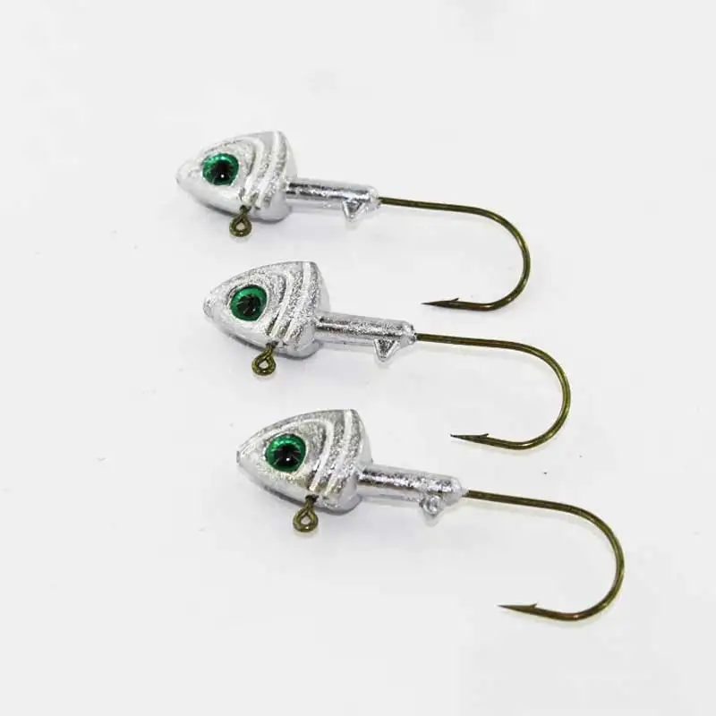 5pcs/lot 4g/6g/8g/10g/12g/ Exposed Lead Jig Head Barbed Hook 3D eyes Jig Head Fishing Hooks Lure Soft Bait Wom Lead Hook
5pcs/lot 4g/6g/8g/10g/12g/ Exposed Lead Jig Head Barbed Hook 3D eyes Jig Head Fishing Hooks Lure Soft Bait Wom Lead Hook
