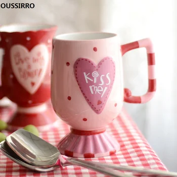 OUSSIRRO European ceramic mug hand-painted creative cup lovers cup cute coffee cup goblet cup
OUSSIRRO European ceramic mug hand-painted creative cup lovers cup cute coffee cup goblet cup