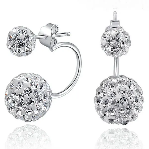 New Design Cheap High Quality silver-color stud earrings for women Double Ball earrings
New Design Cheap High Quality silver-color stud earrings for women Double Ball earrings