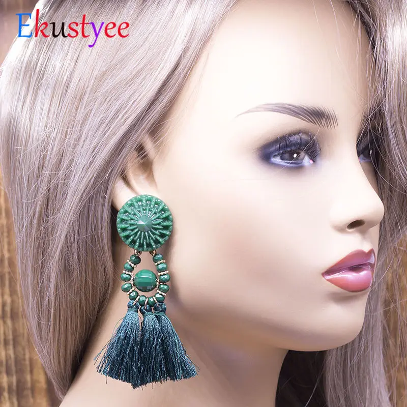 Ethnic Vintage Black Tassel Earrings For Women Long Fringe Drop Earring With Stone Brincos Female Fashion Jewelry
Ethnic Vintage Black Tassel Earrings For Women Long Fringe Drop Earring With Stone Brincos Female Fashion Jewelry
