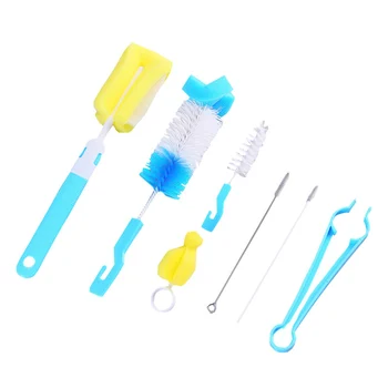 7Pcs/Set Baby Bottle Brushes 360 Degree Rotating Head Cleaning Sponge Cup Brush Kit For Baby Bottle Washing Cleaning
7Pcs/Set Baby Bottle Brushes 360 Degree Rotating Head Cleaning Sponge Cup Brush Kit For Baby Bottle Washing Cleaning