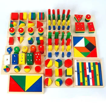 14pcs/ set Geometry Shape Baby Learning Tool Combination Montessori Materials Cylinder Educational Toy Wood Teaching Aids
14pcs/ set Geometry Shape Baby Learning Tool Combination Montessori Materials Cylinder Educational Toy Wood Teaching Aids