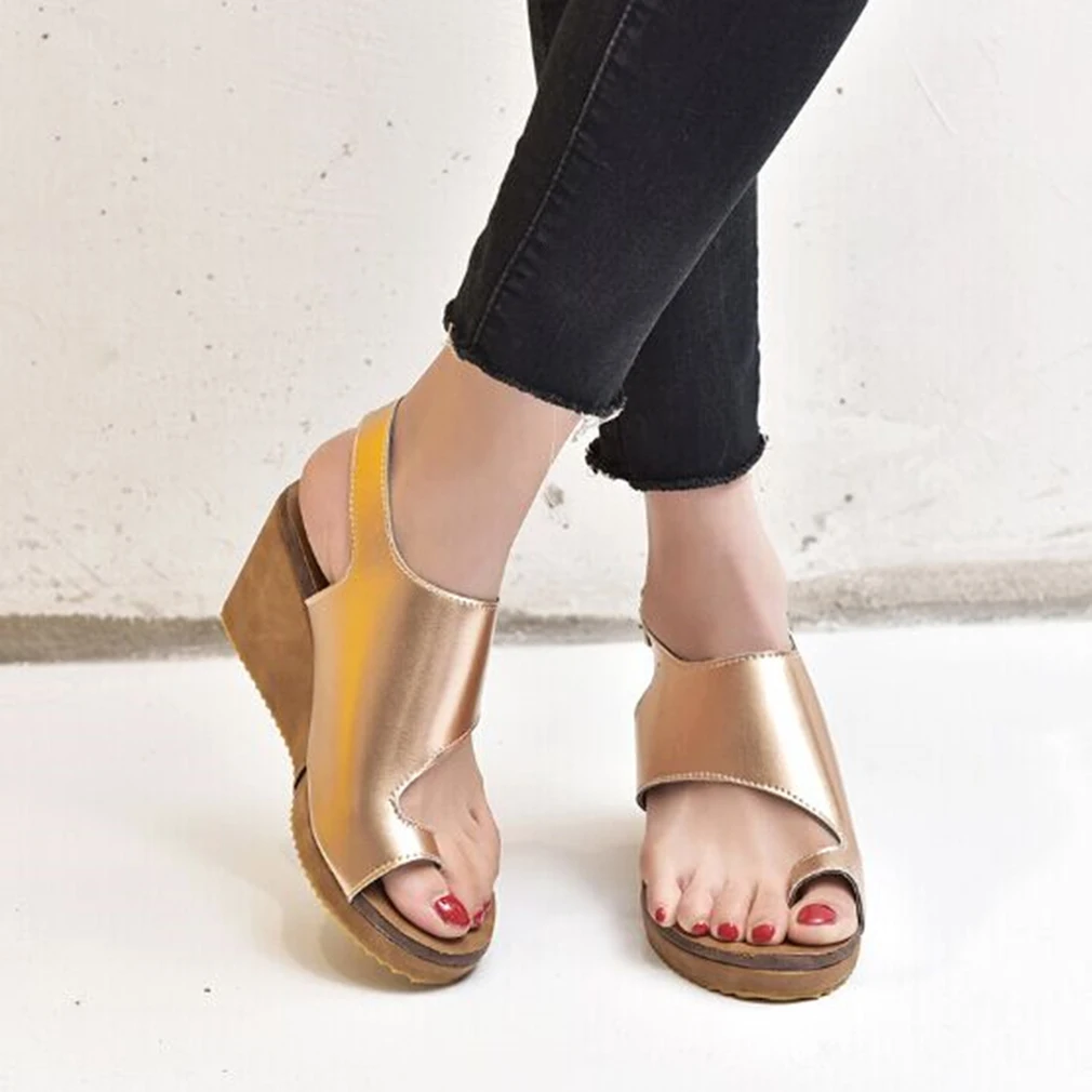 Women PU Leather Shoes Comfy Platform Wedge Sole Ladies Casual Soft Big Toe Foot Correction Sandal Orthopedic Bunion Corrector
Women PU Leather Shoes Comfy Platform Wedge Sole Ladies Casual Soft Big Toe Foot Correction Sandal Orthopedic Bunion Corrector