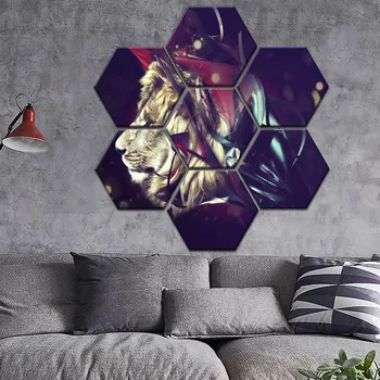 Canvas Picture Living Room Wall Art One Set 7 Pieces Psychedelic Lion Animal Poster Painting Print Abstract Poster Home Decor
Canvas Picture Living Room Wall Art One Set 7 Pieces Psychedelic Lion Animal Poster Painting Print Abstract Poster Home Decor