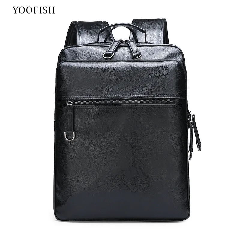 2019 New PU Leather Men Leisure Backpacks Preppy Style Mochila School Backpack 15.6''Male Laptop Teenagers Shoulder Bag Rucksack
2019 New PU Leather Men Leisure Backpacks Preppy Style Mochila School Backpack 15.6''Male Laptop Teenagers Shoulder Bag Rucksack